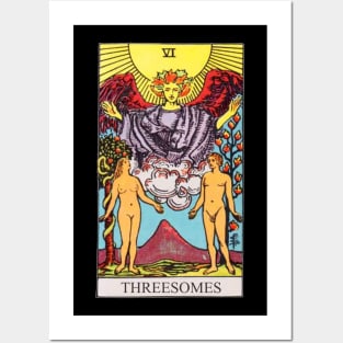 The Lovers Parody Tarot Card Threesomes Posters and Art